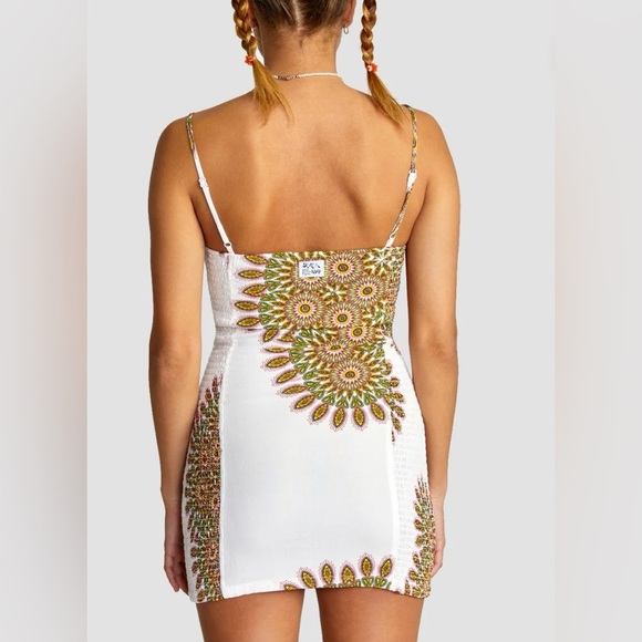RVCA Kelsey Brookes ANP Serotonin Sun Dress Cloud NWOT Women’s Size Small - Picture 2 of 10